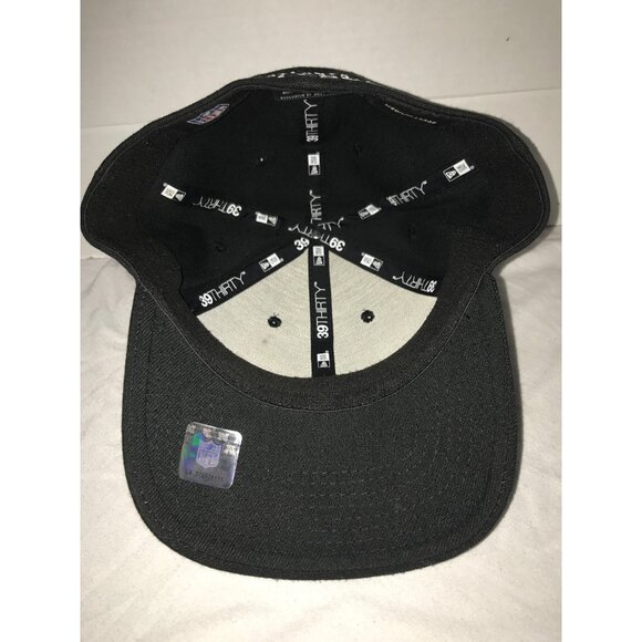 Atlanta Falcons Black/White 39THIRTY New ERA Stretch Fit Cap - Picture 4 of 6